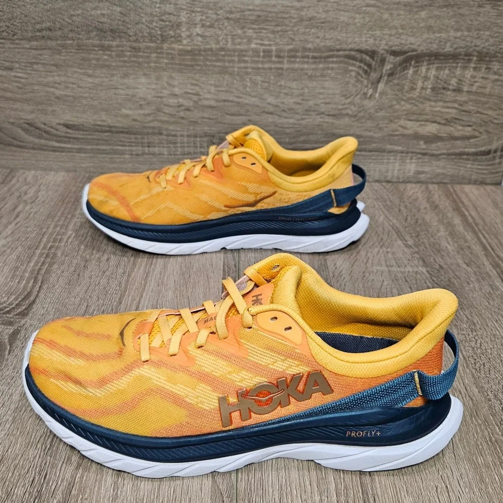 Hoka Mach Supersonic Mens 9.5 Running Shoes Yellow Camellia 1130250 RYCM
